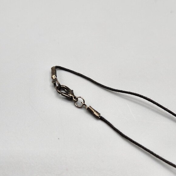 Beaded Choker Necklace Black Brown Strung Y2K Boho Gradient 15.5" - Picture 6 of 6